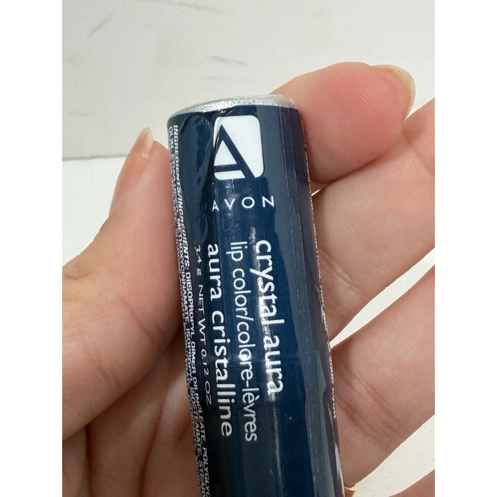 Avon Crystal Aura Lipstick - Crystal Platinum 2006 Rare Discontinued NEW Sealed‎